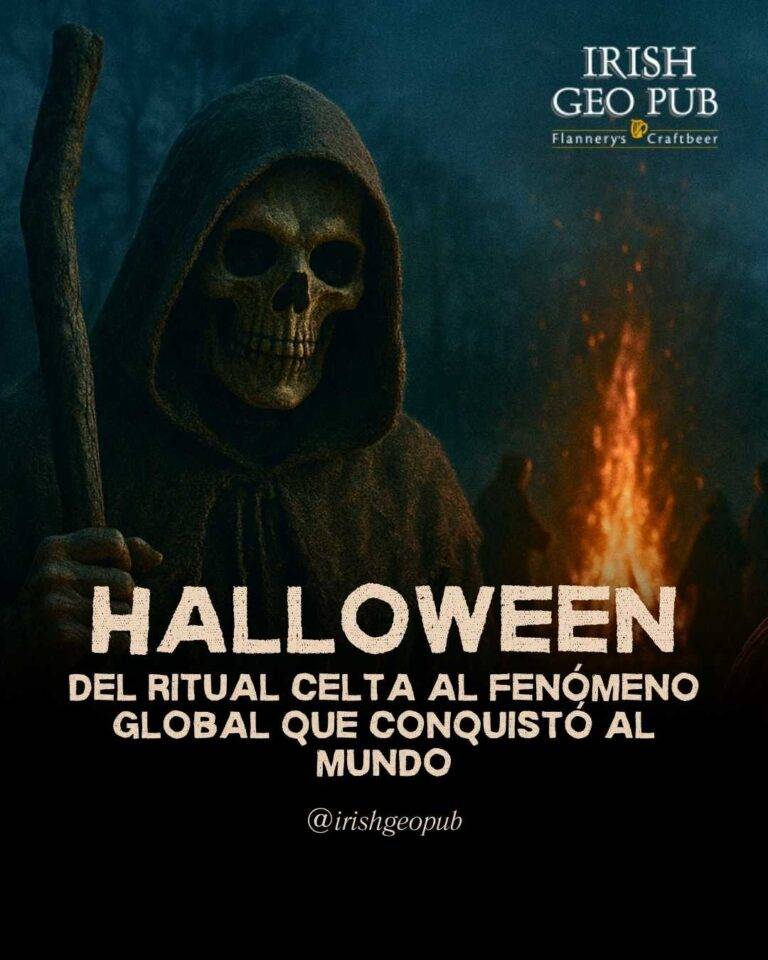 Interior del Irish Geo Pub en Santiago de Chile, inspirado en la tradición de los pubs irlandeses. Imagen creada por Bonobo Agencia.