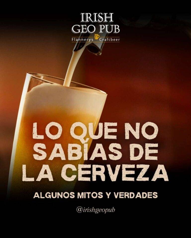 Persona disfrutando una pinta de cerveza artesanal en Irish Geo Pub, mientras descubre mitos, verdades y curiosidades de la cultura cervecera irlandesa en Santiago de Chile.