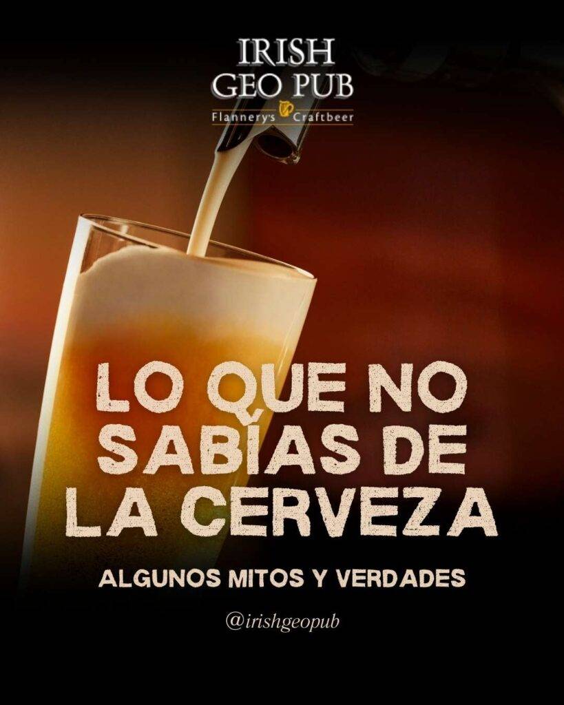 Persona disfrutando una pinta de cerveza artesanal en Irish Geo Pub, mientras descubre mitos, verdades y curiosidades de la cultura cervecera irlandesa en Santiago de Chile.