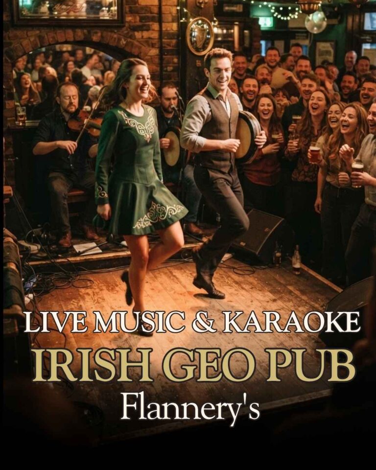 Danza y música irlandesa en vivo en Flannery's Irish Geo Pub Las Condes